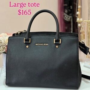 Michael Kors large black tote